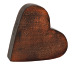 ROOST Herz aus Mangoholz 10036838 braun 14x13x4cm