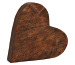 ROOST Herz aus Mangoholz 10036840 braun 23x22x4cm