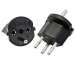 S-ELECTRO Fix-Adapter SchuKo-CH 4.107438 schwarz, 3-polig