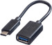 SCHOENENB Cable USB-C to USB-A Female 90.004/11 USB 3.2 black