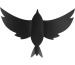 SECURIT Kreidetafel 3-D Bird W3D-BIRD schwarz, 7 Stück 28x16.3x1cm