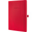 SIGEL Notizbuch SOFTCOVER CO315 liniert,red 187x270x14mm