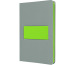 SIGEL Notizbuch Linescape A5 LS201 grau/lime liniert 176 S.