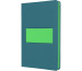 SIGEL Notizbuch Linescape A5 LS204 blau/kiwi kariert 176 S.