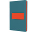 SIGEL Notizbuch Linescape A5 LS205 blau/papaya liniert 176 S.