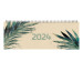 SIMPLEX Pultkalender Graspapier 2024 40658.24 1W/2S farbig ML 29x10.5cm