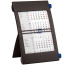 SIMPLEX 3-Monats-Tischkalender 2025/26 50013.25 3M/1S schwarz/blau 11x18cm