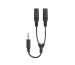 SPEEDLINK Headset Splitter black SL800101B SPLITZ