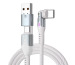 STATIK PowerPivot Pro Nylon Braided PUP-0455 USB-C to C, 2m,100W White
