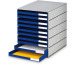 STYRO Systembox styroval pro 14-800238 grau/blau 10 Schubladen