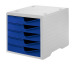STYRO Styroswingbox 275843035 blau/grau 5 Schubladen