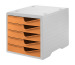 STYRO Styroswingbox 275843041 apricot/grau 5 Schubladen