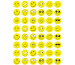 TIME TEX Belobigungs-Aufkleber 62781 Gesicht gelb 288 Stück