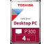 TOSHIBA HDD P300 High Performance 4TB HDWD240UZ internal, SATA 3.5 inch BULK