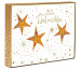 TURNOWSKY Kartenbox Weihnachten Sterne 195375 Karten und Kuverts 8 Stück