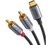 UGREEN Audio Cabel with Chip 1.5m 20193 USB-C Male to 2xRCA Male BB