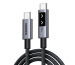 UGREEN Uno Fast ChargingCable 100W 35501 5A, USB-C-USB-C,PD,Bl.1m