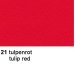 URSUS Tonzeichenpapier 50x70cm 2232221 130g, tulpenrot