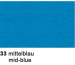 URSUS Tonzeichenpapier 50x70cm 2232233 130g, mittelblau