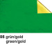 URSUS Bastelfolie Alu 50x80cm 4442105 90g, grün/gold