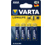 VARTA Batterie 410310141 Longlife, AAA/LR03, 4 Stück